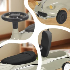 Lightweight Portable 4 Wheel Plastic Toddler Push Ride On Car for 2-4 Years Travel Friendly Baby Toy