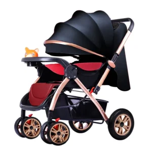 Lightweight Portable Baby Stroller Easy Push Travel Pram with Reversible Handle Baby Stroller Pushchair Buggy