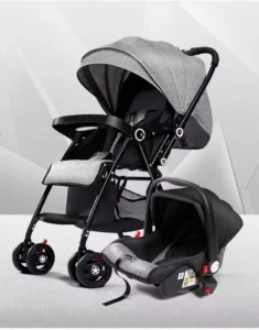 Lightweight Push Folding Baby Stroller 2 in 1 with Cockpit One touch Folding