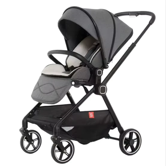 Lightweight Reversible Baby Stroller Foldable Shock absorbing Pram CE Certified Detachable for Daily Commute