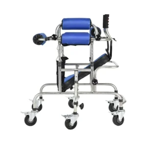 Lightweight Walker Children Folding Pediatric Walker Aluminum Medical Cerebral Palsy Wheel Walker