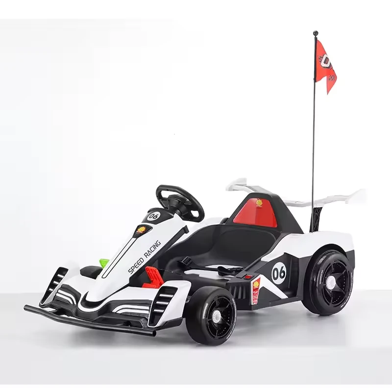 Lincensed E Kids off Road Drift Karting 12V Ride on Car Cool Racing Electric 12V Kids Go Kart for Kids with Drift Function & LED