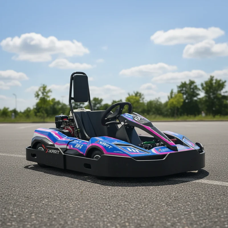 Low Downtime Commercial Rental Durable 160cc 200cc Gasoline Engine Go Karts for Kids