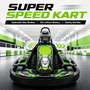 Low Downtime Commercial Rental Go Karts Electric with Light Outdoor Electric Go Kart for Adults