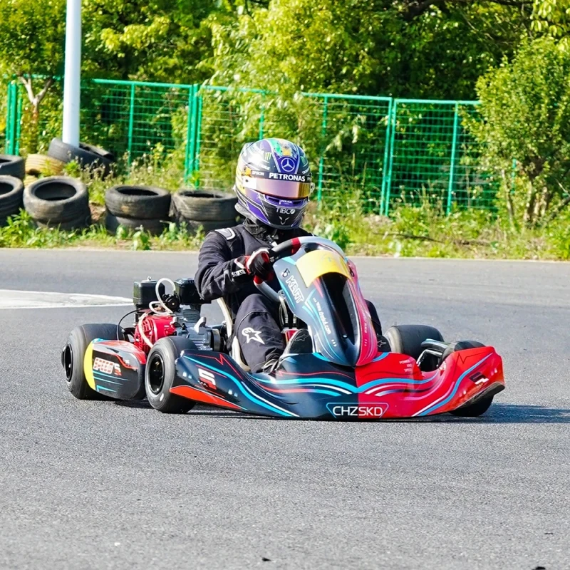 Low Maintenance Cost Commercial Karting Car Gasoline 200cc Go Kart with Adjustable Pedals for Amusement Park Track