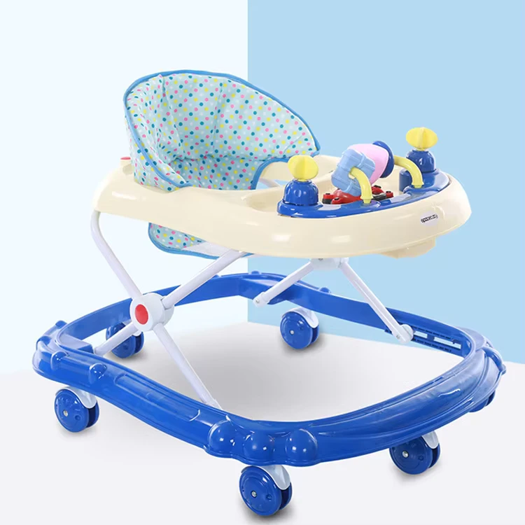 Low Price Baby Walker Scooter 2 in 1 Convertible Ride On Push Walker with Music Lights Removable Seat Toy for Toddlers