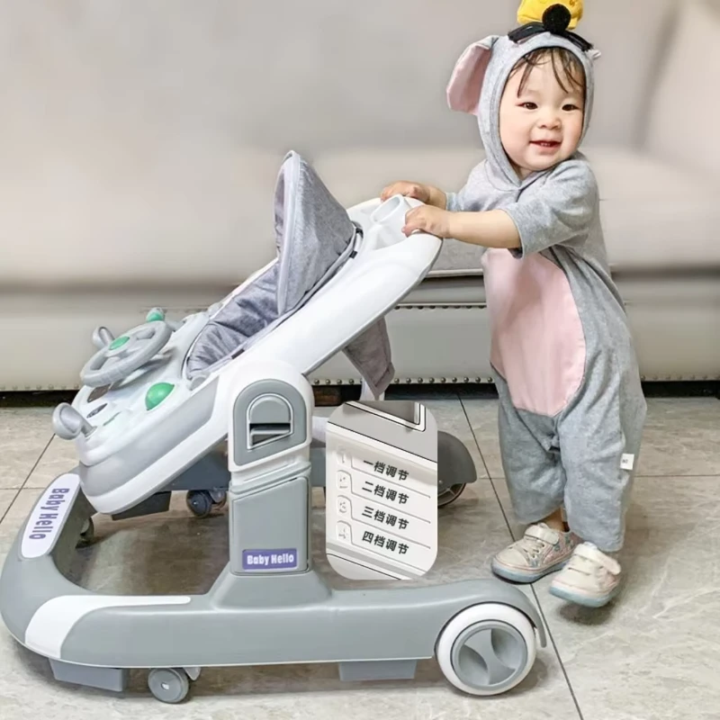 Low Price Factory 3 in 1 Baby Walker and Dining Chair Foldable Plastic Baby Walker with Wheels Seat Adjustable Height