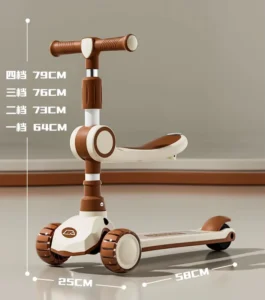 Low Price Kids Kick Foot Scooter 3 PU Wheel Foldable Alloy Pedal Scooter for Sale Outdoor Toys for Baby and Children