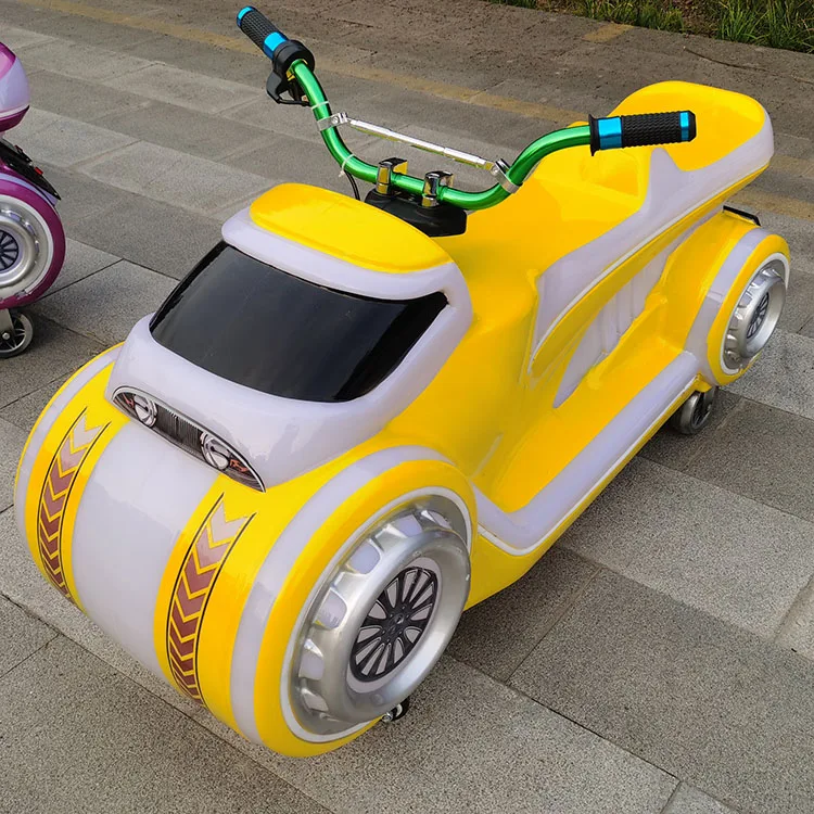 Luminous Plastic Electric Bumper Car for Children's Outdoor Mechanical Ride Amusement Equipment