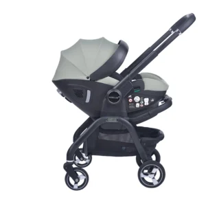 Luxurious Outdoor Car Seat Stroller Easy Fold Design Infant Baby Stroller Green Color
