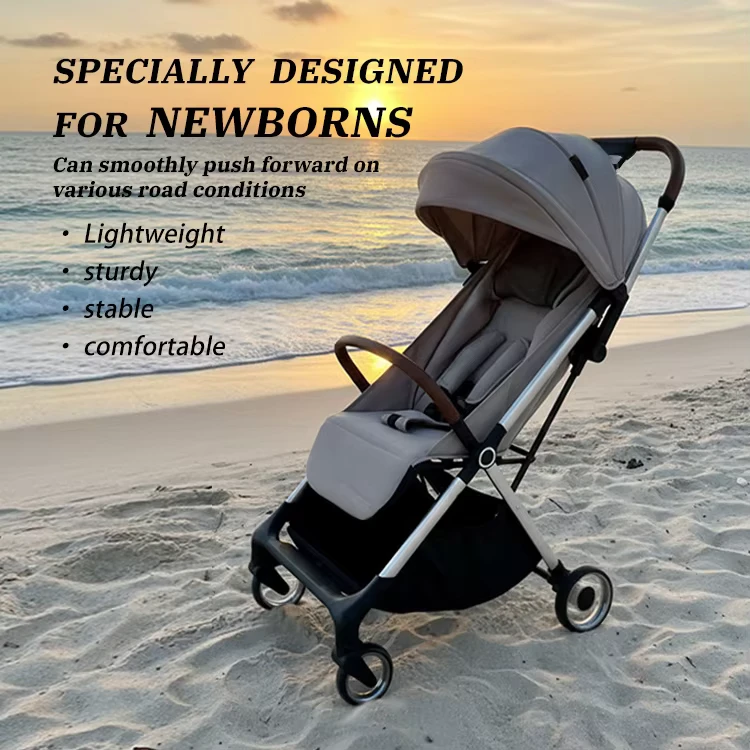 Luxury 2 in 1 Baby Stroller Pram Travel System Foldable Aluminum Alloy Frame for 0 3 Years