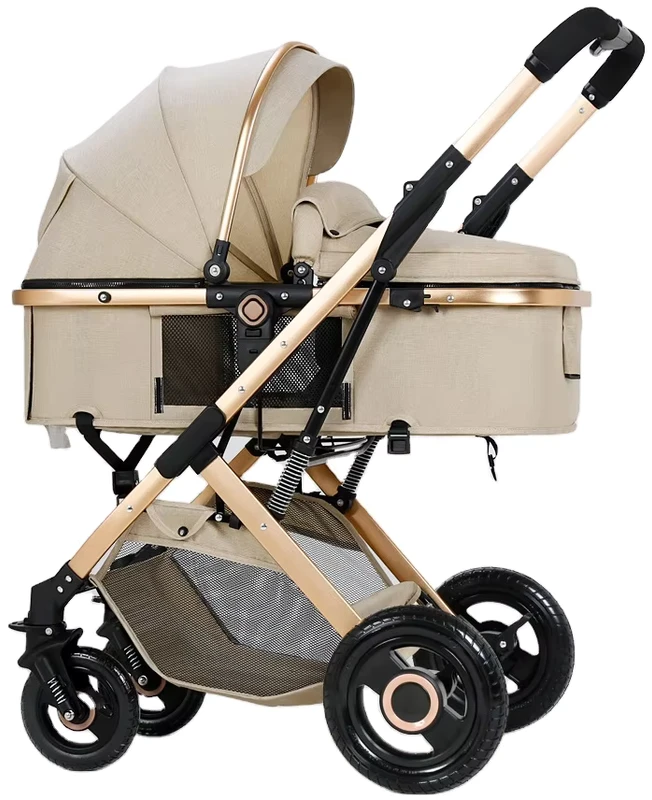 Luxury 3 in 1 Baby Stroller 2 in 1 Poussette Carriage & Kinderwagen Travel Stroller Pram for Baby