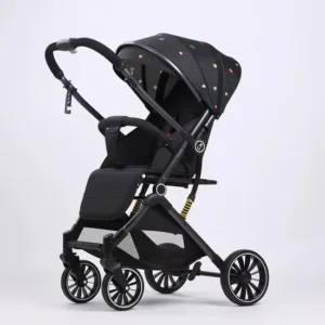 Luxury 3 in 1 Baby Stroller Foldable Car Seat Lightweight Travel Pram Stainless Steel Oxford Linen Safety Design for 0 3 Years