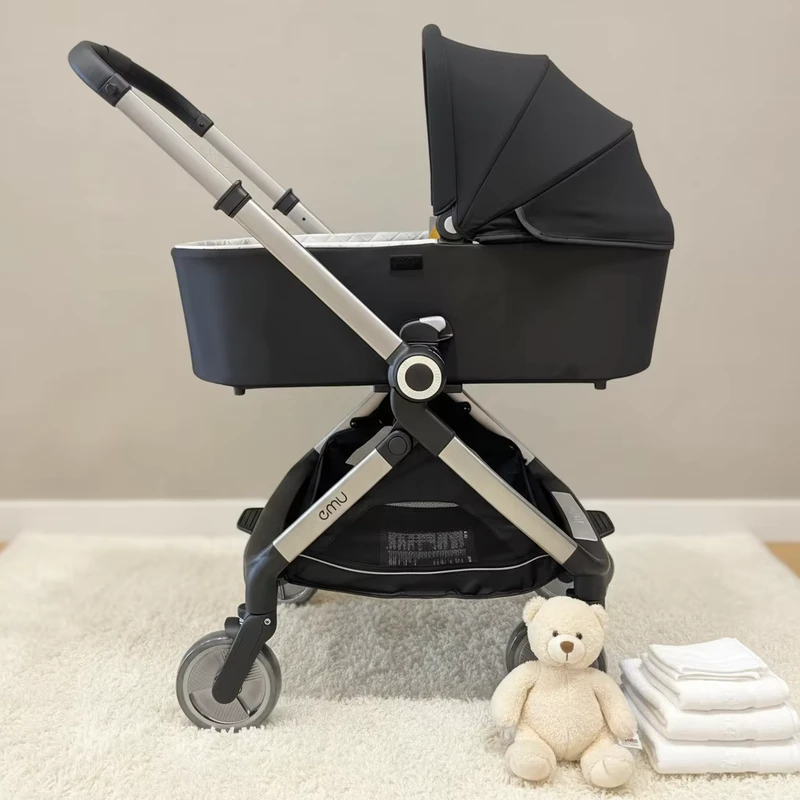 Luxury 3 in 1 Carriage Baby Stroller with Car Seat Pram Foldable Light Travel Buggy for 3 Year Olds BP168-2