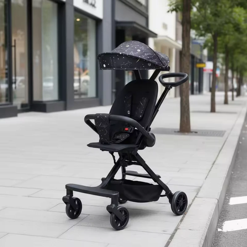 Luxury Custom Stroller Baby Carrier Foldable Baby Pram Lightweight Travel Buggy 3 in 1 Baby Stroller for Sitting