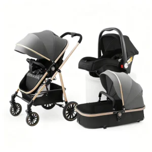 Luxury High Landscape 3 in 1 Travel Stroller High Quality Multifunctional Baby Stroller