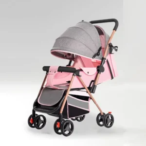 Luxury High-View Baby Stroller Lightweight Compact Foldable All-Season Travel Stroller for Newborns to 3 Years Old
