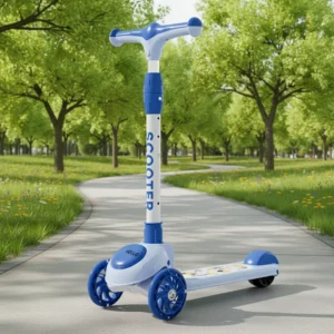 Luxury Modern 3-Wheel Plastic Kids Scooter Foldable Design Durable PU Wheels Seat Included 100kg Max Load Made China Child Toy