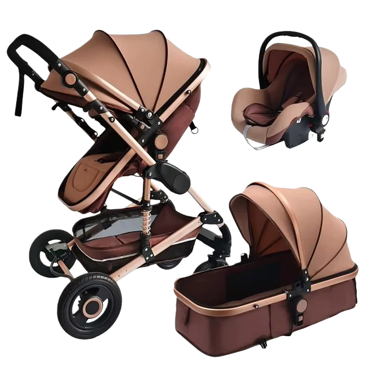 Luxury Newborn Prams and Stroller Baby China Toddler Stroller Multi-Functional 3 in 1 Baby Stroller for Travel