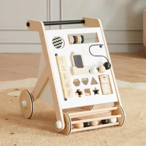 Made in China Children Multifunctional Sensory Wooden Push Toy Set Geometric Baby Walkers