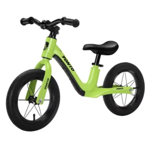 Magnesium Alloy Balance Bike Integrated Frame Aluminum Handlebar & High Elasticity Seat