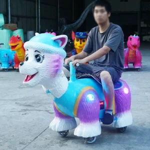 Mall Plaza Outdoor Carnival Use Double Seater Cartoon Themed Electric Ride On Car for Children