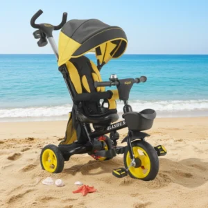 Manufactory Direct Sale 3 Wheel Steel Plastic Toddler Kids Tricycle Bike Baby Children Bicycle Trike with Push Bar