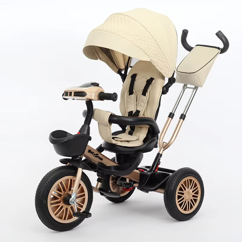 Manufacture OEM ODM Children Baby Stroller Tricycle for 3 Wheels 4 In1 Mother Bicycle Kids Baby Tricycle for Kids