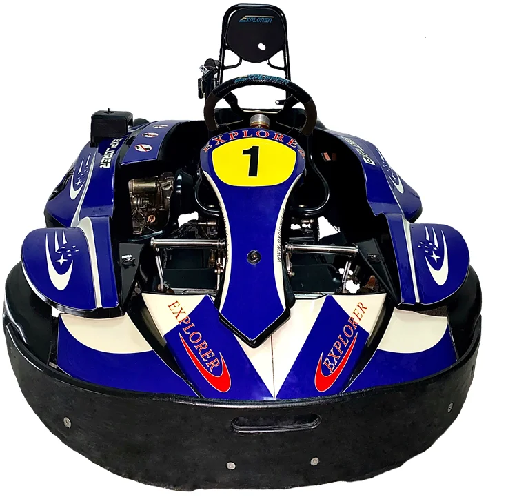 Manufacturer Chassis Go Kids Pedal Spare Parts TS6 Rental Kart with GX270CC Black Outdoor Indoor Use