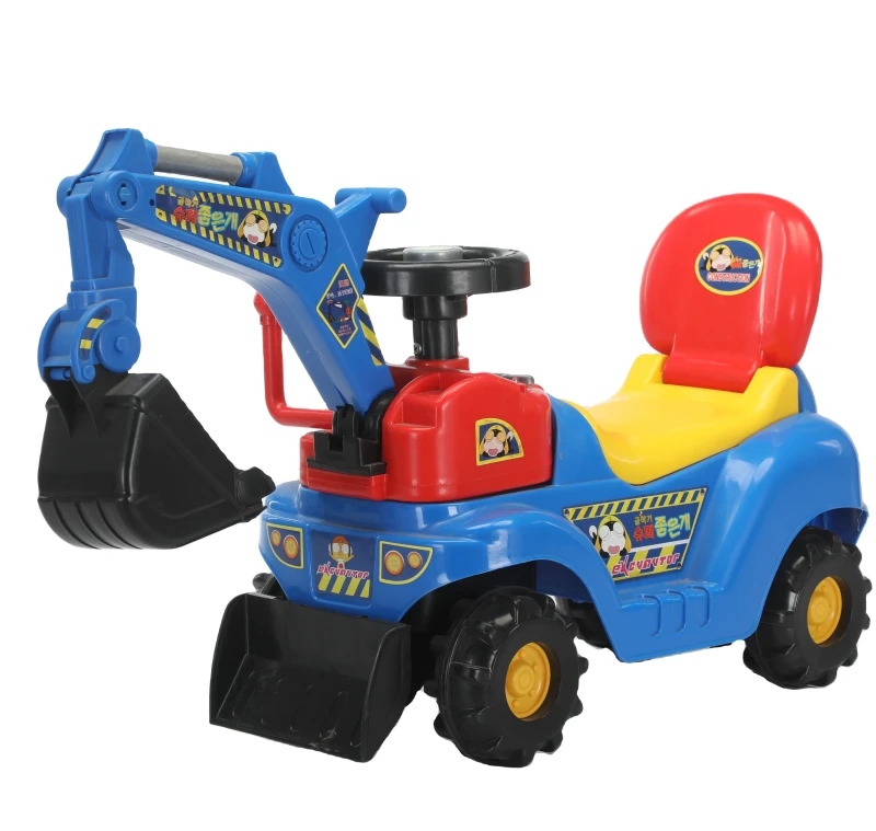 Manufacturer Mini Car Toys for Children Excavator Boys Push-Slide Electric Scooter Toy Car