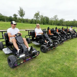 Manufacturer New Off Road Big Wheel Go Kart Battery Powered Amusement Car Facility for Shopping Mall Lease