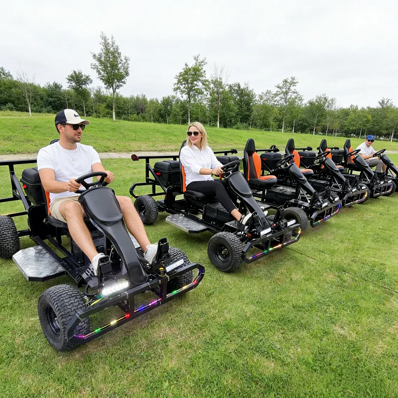Manufacturer New Off Road Big Wheel Go Kart Battery Powered Amusement Car Facility for Shopping Mall Lease