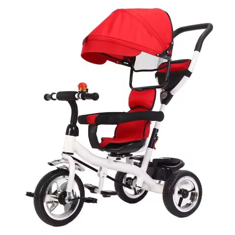Manufacturers Supply 4 in 1 Children Tricycle Luxury Baby Stroller Suitable for 1-6 Years Old