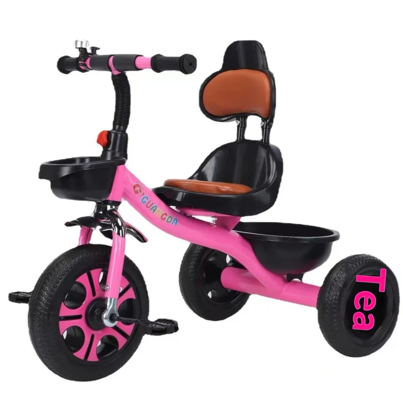 Manufacturers Supply Children's Tricycle Baby Pedal Plastic Seat Best selling Stroller Foreign Trade Tricycle Above 3 Years Old