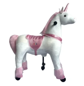 Mechanical Stuffed Plush Animal Walking Ride on Horse Toy Princess Cars Horse Unicorn Riding for Kids and Adults