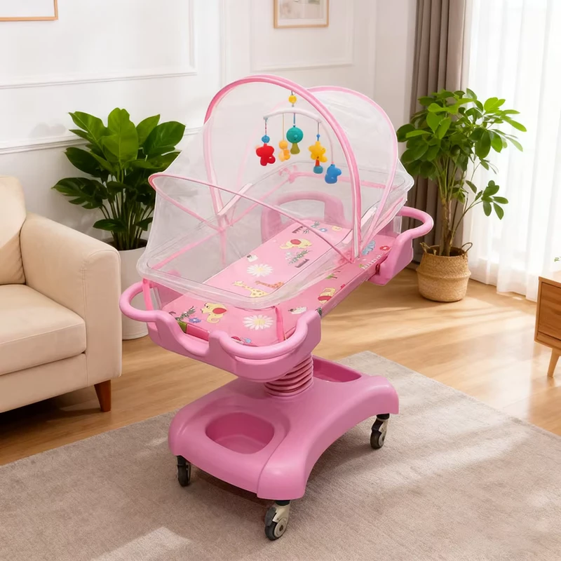 Medical Obstetrics And Gynecology Baby Bed ABS Baby Carriages Movable On Wheels Newborn Stroller Baby Bed