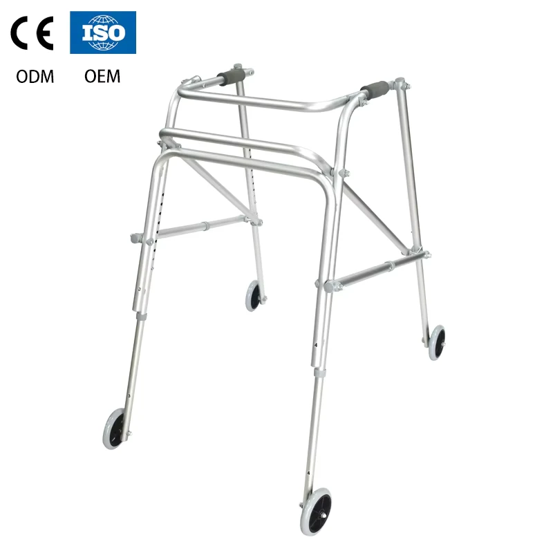 Medical Silver Drive Mobility Aluminum Lightweight Handicapped Stair Walkers With Wheels For Adults