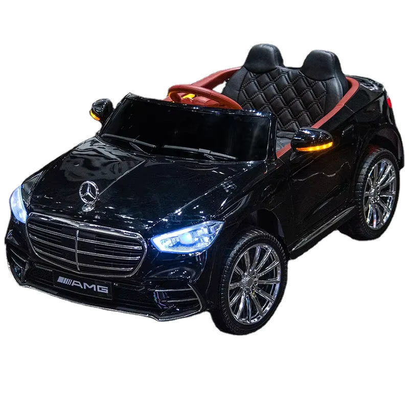 Mercedes Children's Electric Car Four Wheel Stroller Four Drive Remote Control Sit On Plastic Toy Car for Boys and Girls
