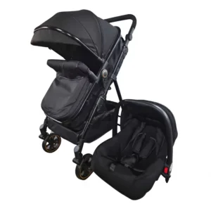 Metal Baby Stroller Can Sit and Lie Reversible Ultra-Light Foldable Easy to Carry Travel 15kg Load Capacity 0-6 Months