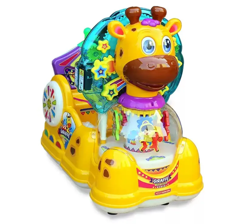 Metal English Coin Operated Small Kids Animal Mp5 Screen Supermarket Entrance Shopping Mall Kiddie Rides