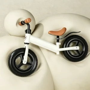 Metal Frame Children’s Balance Bicycle Non-pedal Bicycle Light Children’s Push Bicycle for Beginners Aged 2-5 Years