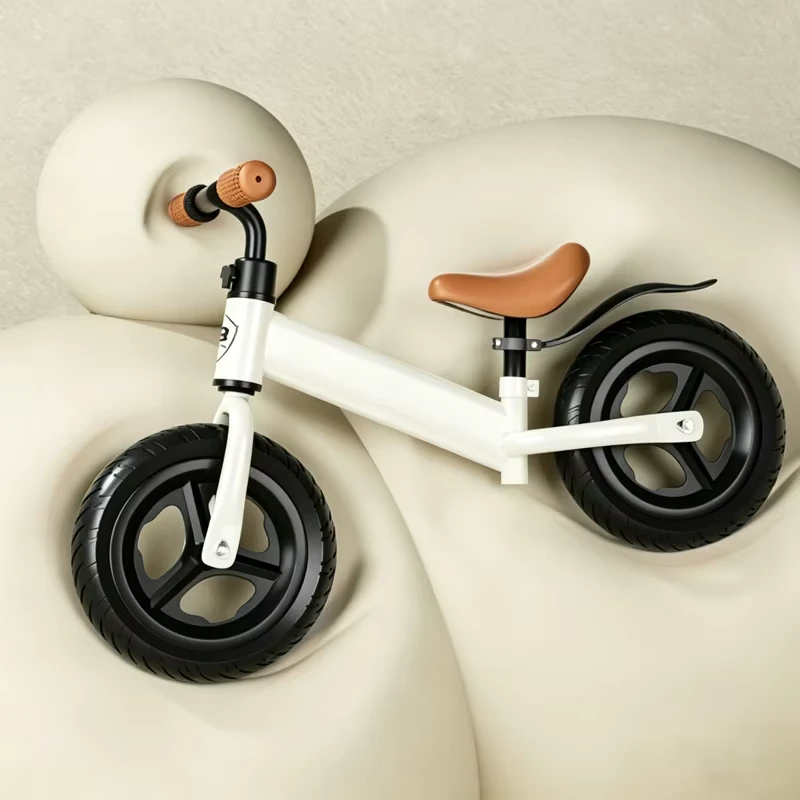Metal Frame Children's Balance Bicycle Non-pedal Bicycle Light Children's Push Bicycle for Beginners Aged 2-5 Years