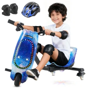 Mexico Stock 008B Kids Electric Tricycle for 3 8 Years Old Drift & 360° Rotation Ride on Electric Car Max Speed 15 km h