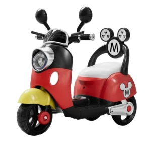 Mickey 6V Kids Electric Pedal Ride On Baby Swing Bike&Slide Car Charging Toy for Age 2-8 Years Battery 3 Wheel Bike