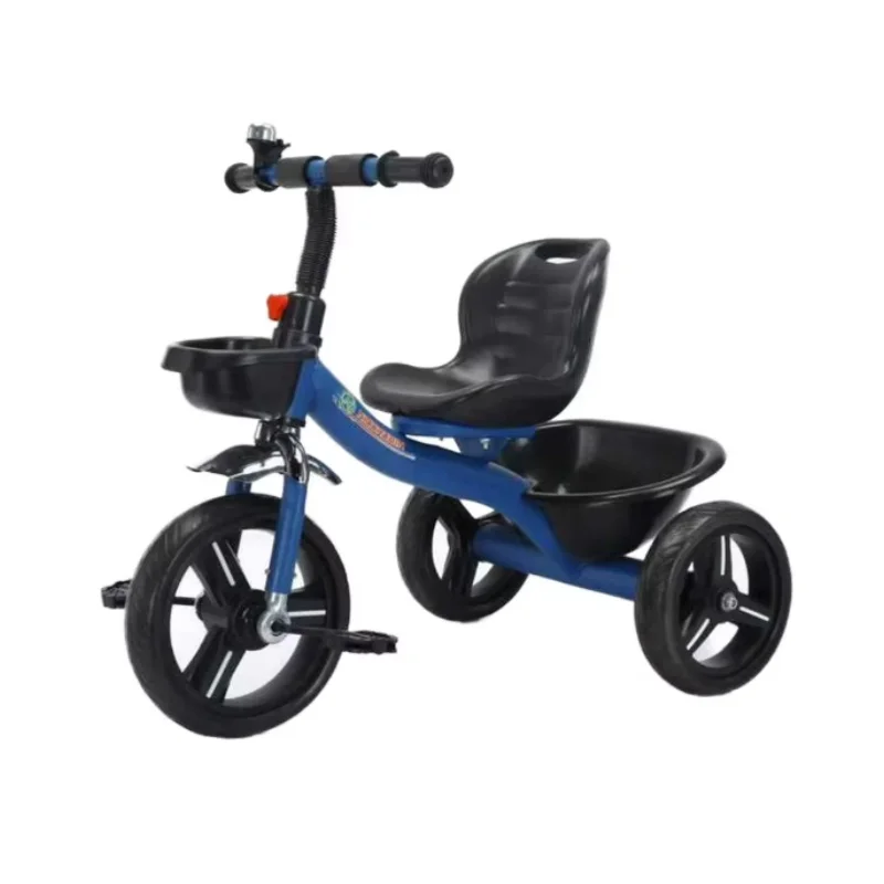Mingtu New Fashion 3 Wheel Plastic & Metal Tricycle Kids' Toy for 2 6 Year Age Range with Enlarge Rear Basket