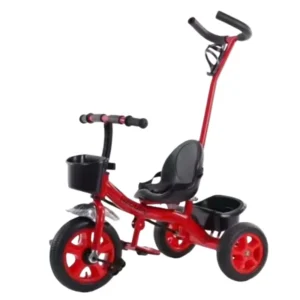 Mingtu Two in one Kids Tricycle Pushcart Ride On Toy Handlebar Soft Saddle Pedal Powered Balance Bike (Metal Plastic) for 2 6