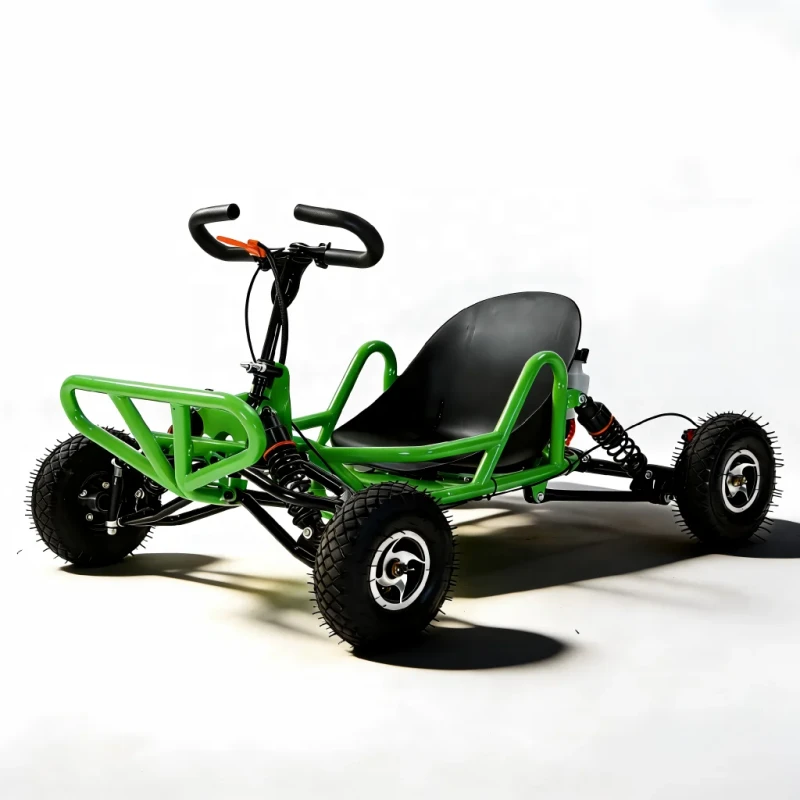 Mini Gas Off-Road Go Kart 2-Stroke Engine Small Wheels Reinforced Frame for Adults Kids Outdoor Racing