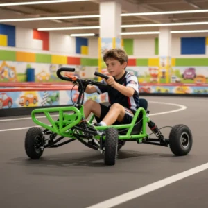 Mini Gas Powered Go Kart for Kids 4-Wheel Off-Road Buggy with Full Suspension 2-Stroke Engine