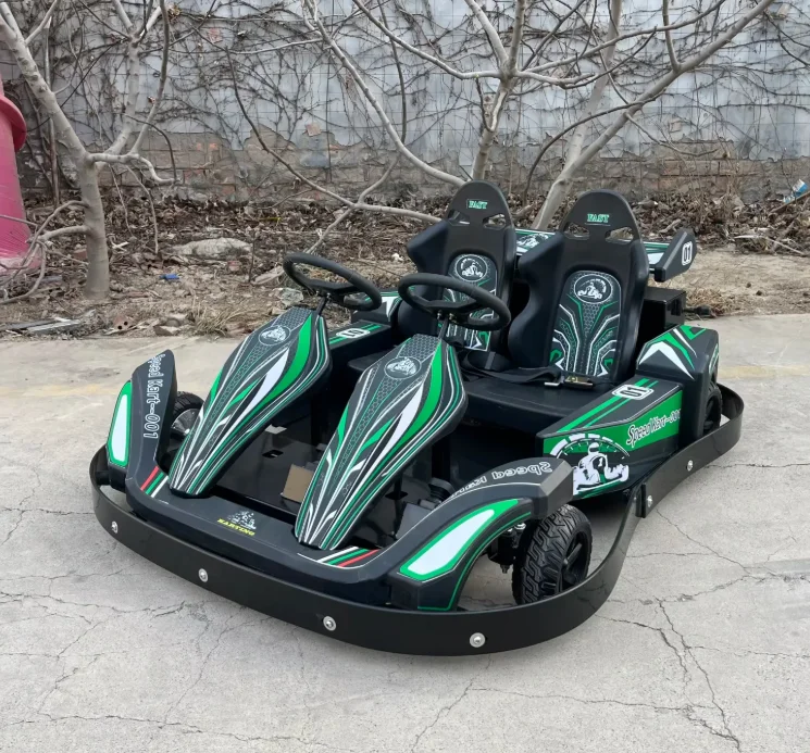 Mini Kids Pedal Go Kart Ride On Racing Kart for 2 Persons 8-12 Years Customizable Color Outdoor Use