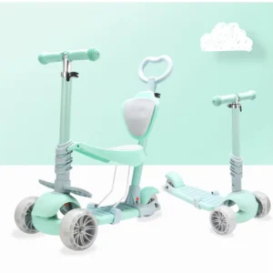 Model 3 in 1 Multi function Children Scooter CE Kids Scooter with Seat 3 Wheel Scooter for Kids with Led Light